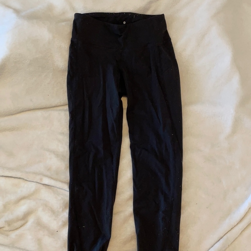Athleta black crop leggings XS